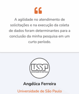 Depoimento Angélica USP pesquisa de mercado remunerada